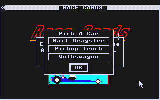 Race Cards atari screenshot